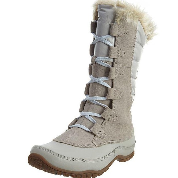 The North Face Shoes - The North Face Women Suede Dove Water Proof Faux Fur Mid-Calf Winter Boots Sz 7